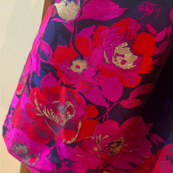 Adrianna Papell Border Jacquard dress - Picture 3 of 5